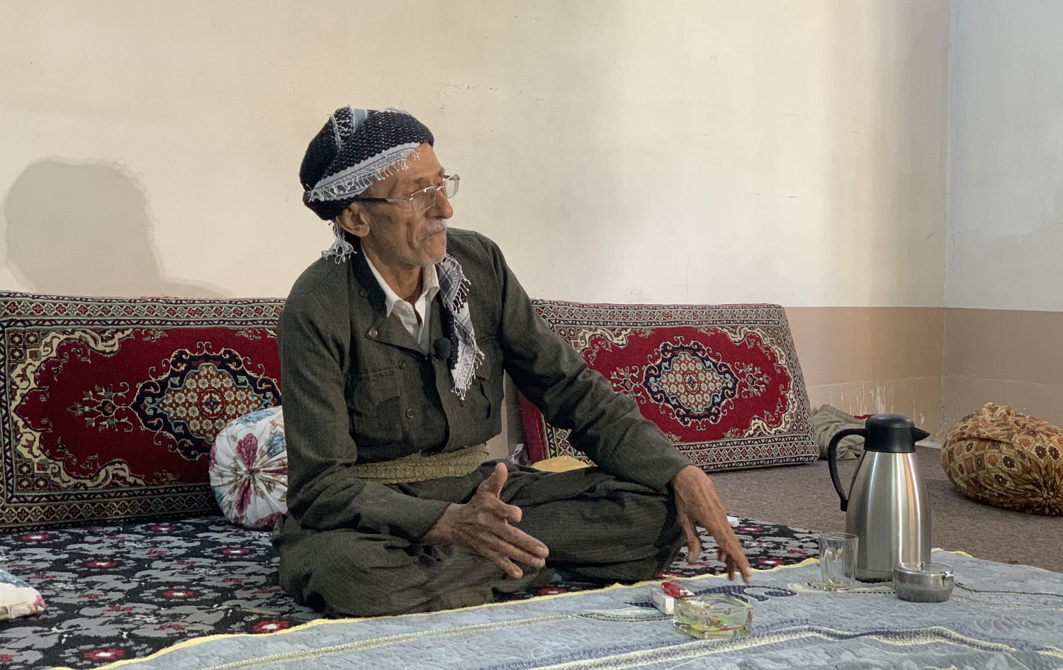 Rasul Ibrahim at his home in Koya on July 21, 2020. Photo: Zhelwan Z. Wali / Rudaw
